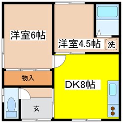 中井マンションの物件間取画像